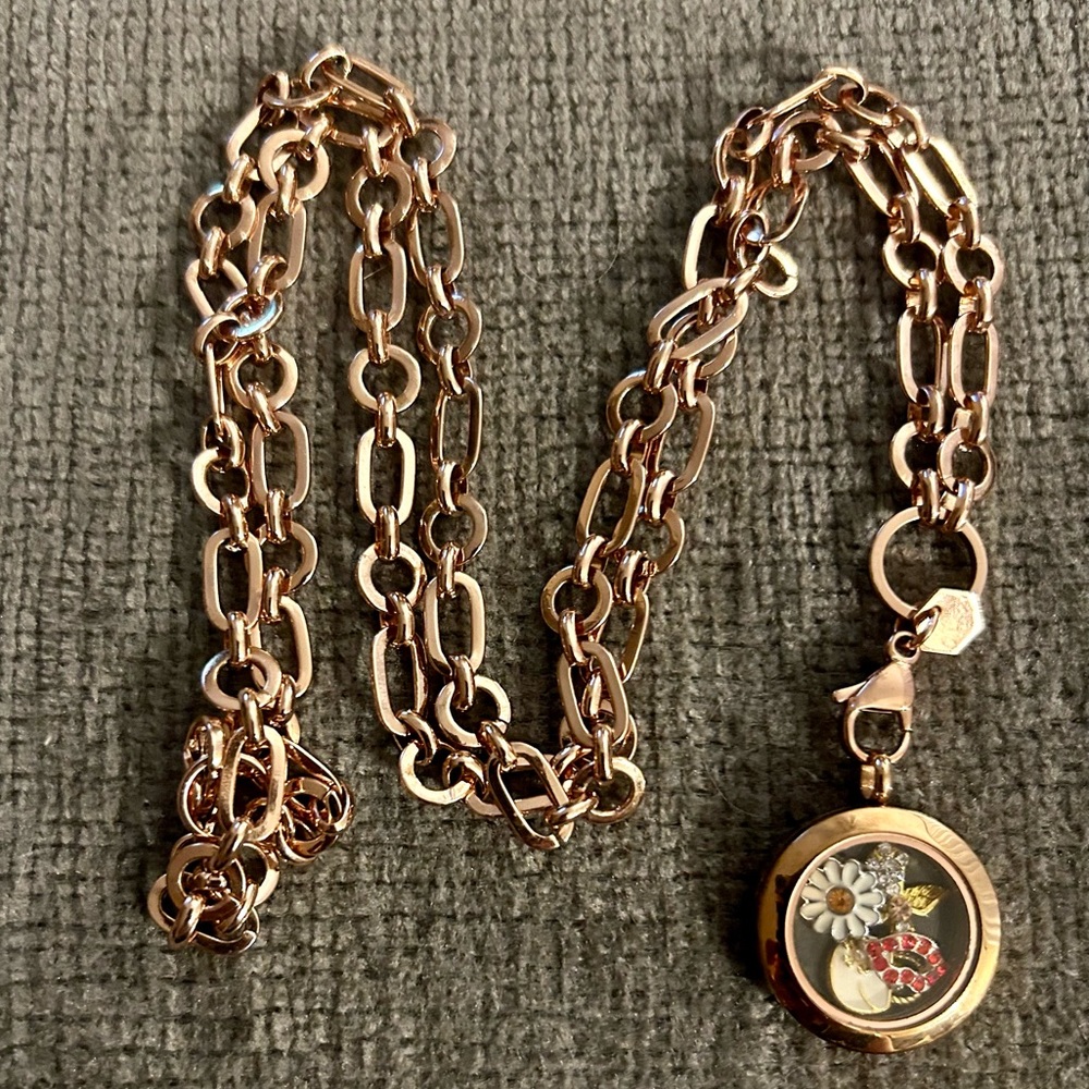 Origami Owl charm necklace